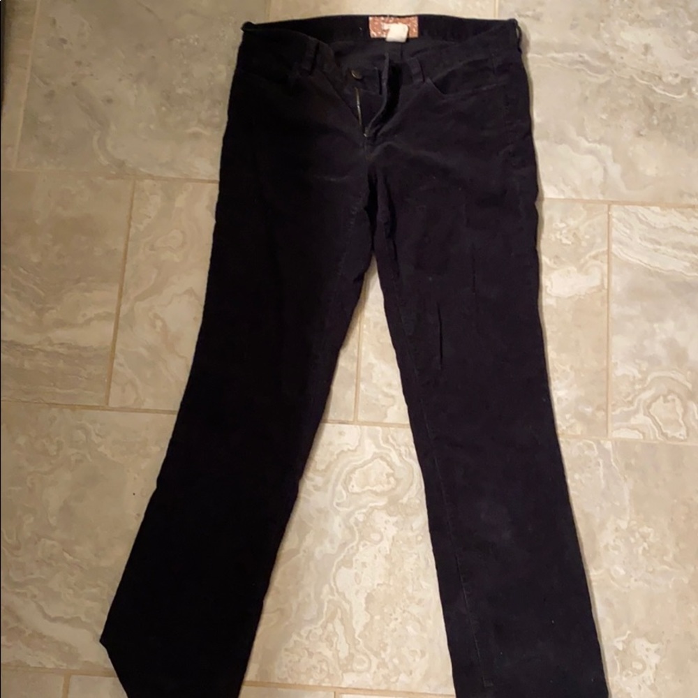 J. Crew matchstick cords - black